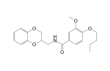 4-butoxy-N-(2,3-dihydro-1,4-benzodioxin-2-ylmethyl)-3-methoxybenzamide