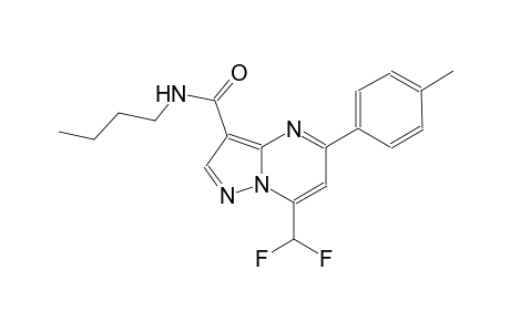 N-butyl-7-(difluoromethyl)-5-(4-methylphenyl)pyrazolo[1,5-a]pyrimidine-3-carboxamide