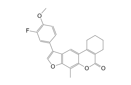10-(3-fluoro-4-methoxyphenyl)-7-methyl-1,2,3,4-tetrahydro-5H-benzo[c]furo[3,2-g]chromen-5-one