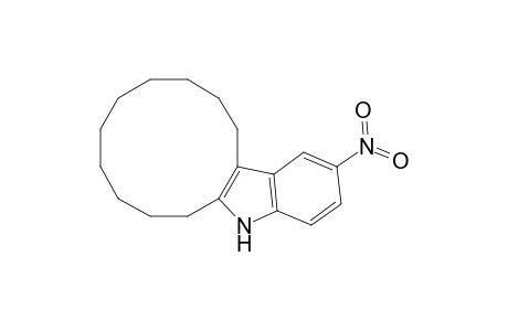 5H-Cyclododec[b]indole, 6,7,8,9,10,11,12,13,14,15-decahydro-2-nitro-