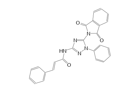 (2E)-N-[5-(1,3-dioxo-1,3-dihydro-2H-isoindol-2-yl)-1-phenyl-1H-1,2,4-triazol-3-yl]-3-phenyl-2-propenamide