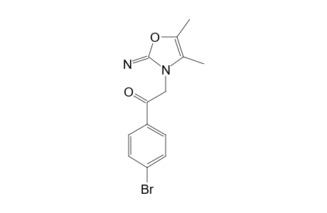 4,5-DIMETHYL-2-IMINO-3-(4'-BROMO-PHENACYL)-2,3-DIHYDRO-OXAZOLE