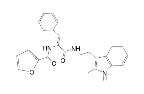 N-[(Z)-1-[2-(2-methyl-1H-indol-3-yl)ethylcarbamoyl]-2-phenyl-vinyl]-2-furamide