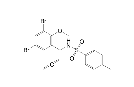 N-[1-(3,5-Dibromo-2-methoxyphenyl)buta-2,3-dienyl]-4-methyl-benzenesulfonamide