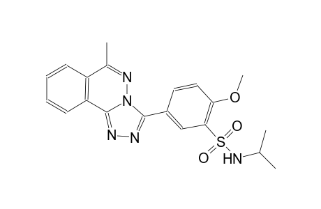 N-isopropyl-2-methoxy-5-(6-methyl[1,2,4]triazolo[3,4-a]phthalazin-3-yl)benzenesulfonamide