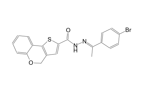 N'-[(E)-1-(4-bromophenyl)ethylidene]-4H-thieno[3,2-c]chromene-2-carbohydrazide