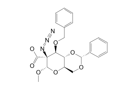 METHYL-(2S)-2-AZIDO-3-O-BENZYL-4,6-O-BENZYLIDENE-2-C-CARBONYL-2-DEOXY-ALPHA-D-ARABINOHEXOSIDE