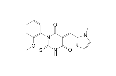 (5E)-1-(2-methoxyphenyl)-5-[(1-methyl-1H-pyrrol-2-yl)methylene]-2-thioxodihydro-4,6(1H,5H)-pyrimidinedione