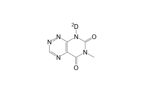 6-Methyl-8-deutero-pyrimido[5,4-e][1.2.4]triazine-5,7-dione