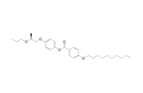 Benzoic acid, 4-(decyloxy)-, 4-(2-propoxypropoxy)phenyl ester, (S)-