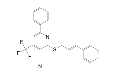 3-pyridinecarbonitrile, 6-phenyl-2-[[(2E)-3-phenyl-2-propenyl]thio]-4-(trifluoromethyl)-