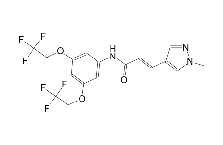(2E)-N-[3,5-bis(2,2,2-trifluoroethoxy)phenyl]-3-(1-methyl-1H-pyrazol-4-yl)-2-propenamide