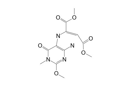 6-Amino-5-(1,2-(E)-dicarbomethoxyvinyl)-amino-3-methyl-2-methoxypyrimidin-4(3H)-one