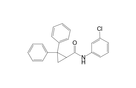N-(3-chlorophenyl)-2,2-diphenyl-1-cyclopropanecarboxamide