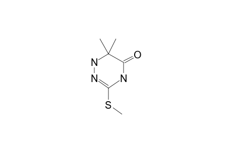 6,6-Dimethyl-3-methylthio-1,4,5,6-tetrahydro-5-oxo-1,2,4-triazine