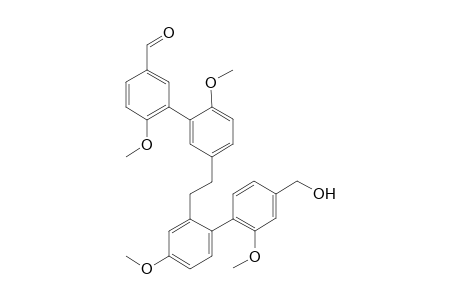 3-[5'-[2'-[4''-{Hydroxymethyl)-2''-methoxyphenyl]-5'-methoxyphenetyl}-2'-methoxyphenyl]-4-methoxybenzaldehyde