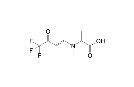 2-[methyl-[(E)-4,4,4-trifluoro-3-keto-but-1-enyl]amino]propionic acid