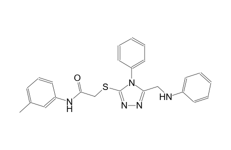 2-{[5-(anilinomethyl)-4-phenyl-4H-1,2,4-triazol-3-yl]sulfanyl}-N-(3-methylphenyl)acetamide