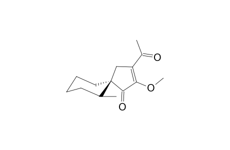 8-Acetyl-9-methoxy-1-methylspiro[5.4]dec-8-ene-10-one
