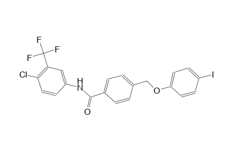 N-[4-chloro-3-(trifluoromethyl)phenyl]-4-[(4-iodophenoxy)methyl]benzamide