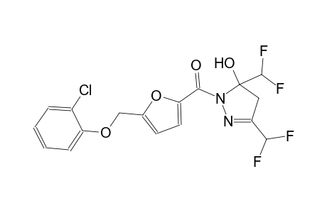 1-{5-[(2-chlorophenoxy)methyl]-2-furoyl}-3,5-bis(difluoromethyl)-4,5-dihydro-1H-pyrazol-5-ol