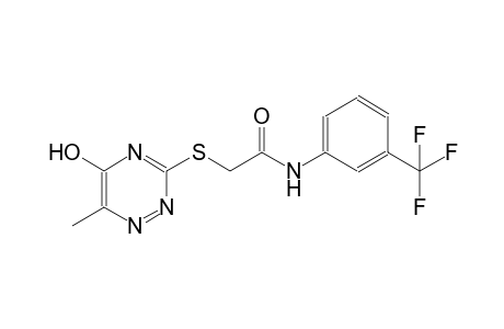 2-[(5-hydroxy-6-methyl-1,2,4-triazin-3-yl)sulfanyl]-N-[3-(trifluoromethyl)phenyl]acetamide