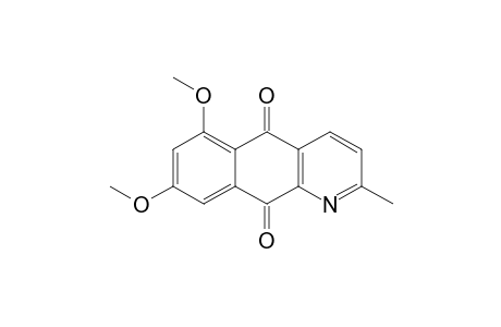 Benzo[g]quinoline-5,10-dione, 6,8-dimethoxy-2-methyl-