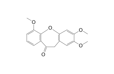 10,11-Dihydro-2,3,6-trimethoxydibenz(B,F)oxepin-10-one