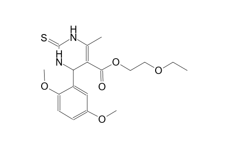 2-ethoxyethyl 4-(2,5-dimethoxyphenyl)-6-methyl-2-thioxo-1,2,3,4-tetrahydro-5-pyrimidinecarboxylate