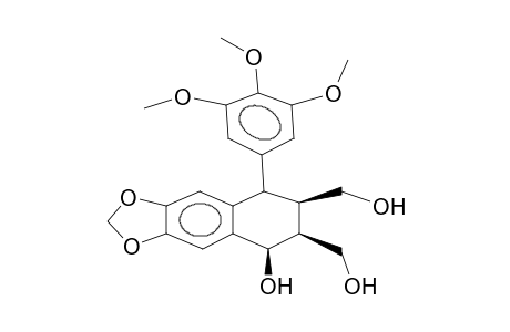 1-HYDROXY-2,3-DIHYROXYMETHYL-6,7-METHYLENDIOXY-4-(3,4,5-TRIMETHOXYPHENYL)-TETRAHYDRONAPHTHALENE