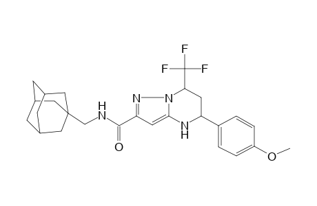 Pyrazolo[1,5-a]pyrimidine-2-carboxamide, 4,5,6,7-tetrahydro-5-(4-methoxyphenyl)-N-(tricyclo[3.3.1.1(3,7)]dec-1-ylmethyl)-7-(trifluoromethyl)-