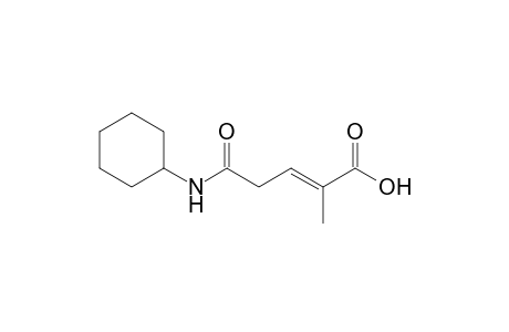 (E)-4-(Cyclohexylcarbamoyl)-2-methylbut-2-enoic acid