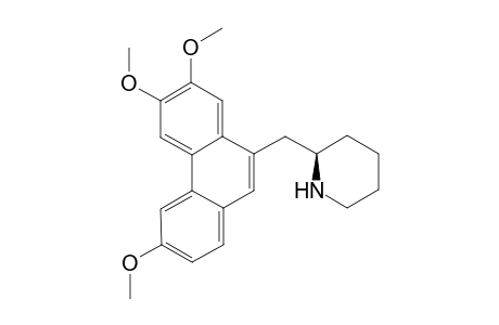 (2R)-2-[(3,6,7-trimethoxy-9-phenanthrenyl)methyl]piperidine