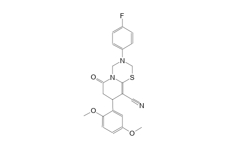 2H,6H-pyrido[2,1-b][1,3,5]thiadiazine-9-carbonitrile, 8-(2,5-dimethoxyphenyl)-3-(4-fluorophenyl)-3,4,7,8-tetrahydro-6-oxo-