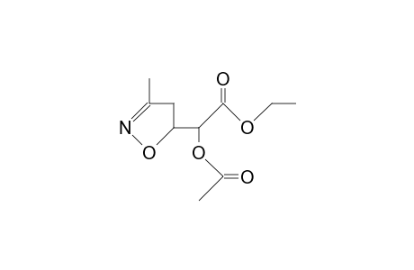threo-Acetoxy-(3-methyl-4,5-dihydro-isoxazol-5-Y L)-acetic acid, ethyl ester