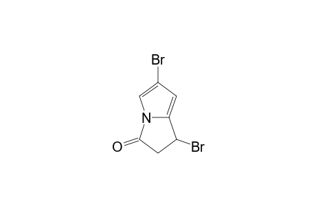 3H-Pyrrolizin-3-one, 1,6-dibromo-1,2-dihydro-