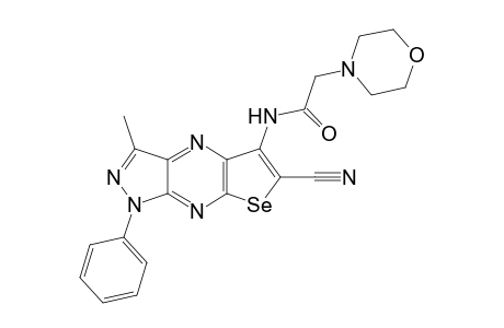 5-(2-Morpholin-4-yl acetamido)-3-methyl-1-phenyl-1H-selenolo[3,2-e]pyrazolo [3,4-b]pyrazine-6-carbonitrile