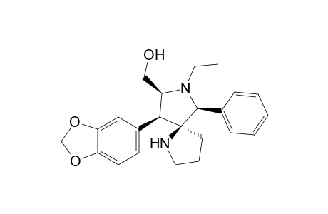 6-(1,3-Benzodioxol-5-yl)-8-ethyl-7-hydroxymethyl-9-phenyl-1,8-diazaspiro[4.4]nonane