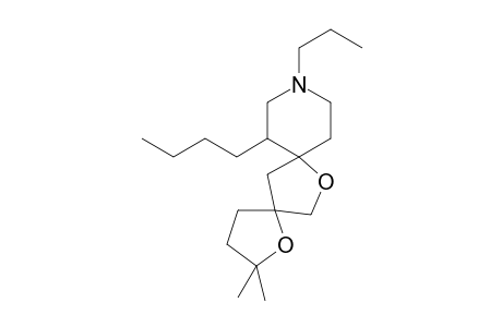 2",2"-Dimethyl-3-butyl-1-propyldispiro[piperidine-4,2'-tetrahydrofuran-4',5"-tetrahydrofuran]