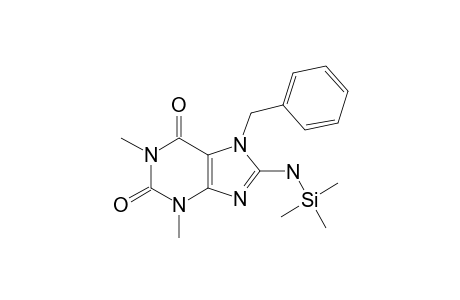 8-Amino-7-benzyl-1,3-dimethyl-3,7-dihydro-1H-purine-2,6-dione, N-trimethylsilyl-