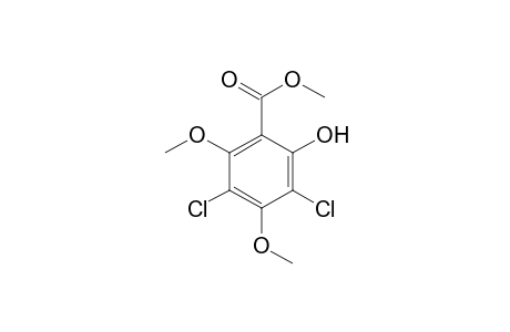 3,5-dichloro-4,6-dimethoxysalicylic acid, methyl ester