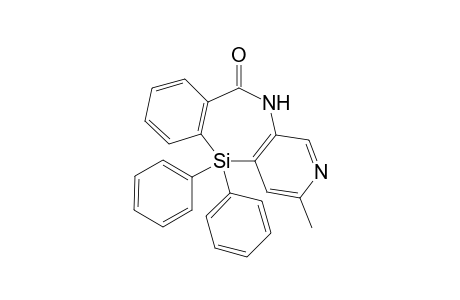 3-Methyl-11-oxo-5,5-diphenyl-5-sila-5H,10H,11H-beno[b]pyrido[4,3-e]azepine and 3-methyl-10-oxo-5,5-diphenyl-5-sila-5H,10H,11H-benzo[e]pyrido[3,4-b]azepine