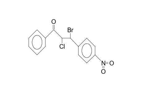 erythro-3-Bromo-2-chloro-3-(4-nitro-phenyl)-propiophenone