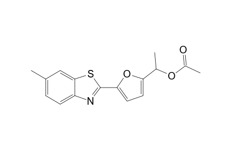 1-(5-(6-Methylbenzo[d]thiazol-2-yl)furan-2-yl)ethyl acetate