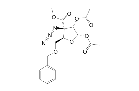 (3S)-1,2-DI-O-ACETYL-3-AZIDO-5-O-BENZYL-3-DEOXY-3-C-METHOXYCARBONYL-ALPHA-D-ERYTHRO-PENTOFURANOSYL;ALPHA-ANOMER