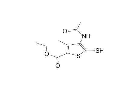 ethyl 3-methyl-4-acetamido-5-mercaptothiophene-2-carboxylate