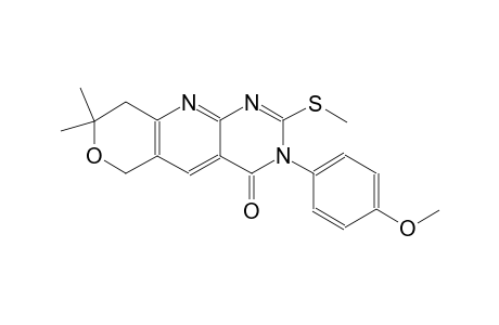3-(4-methoxyphenyl)-8,8-dimethyl-2-(methylsulfanyl)-3,6,8,9-tetrahydro-4H-pyrano[3',4':5,6]pyrido[2,3-d]pyrimidin-4-one