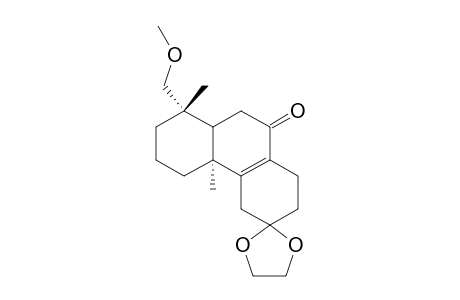 12,12-Ethylenedioxy-19-methoxypodocarp-8-en-7-one