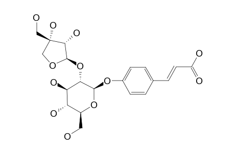 TRANS-PARA-COUMARIC-ACID-4-O-(2'-O-BETA-D-APIOFURANOSYL)-BETA-D-GLUCOPYRANOSIDE