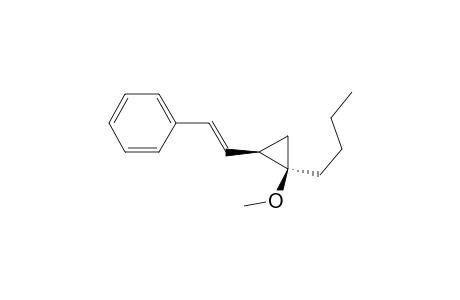 cis-1-Butyl-2-((E)-phenylethenyl)-1-methoxycyclopropane